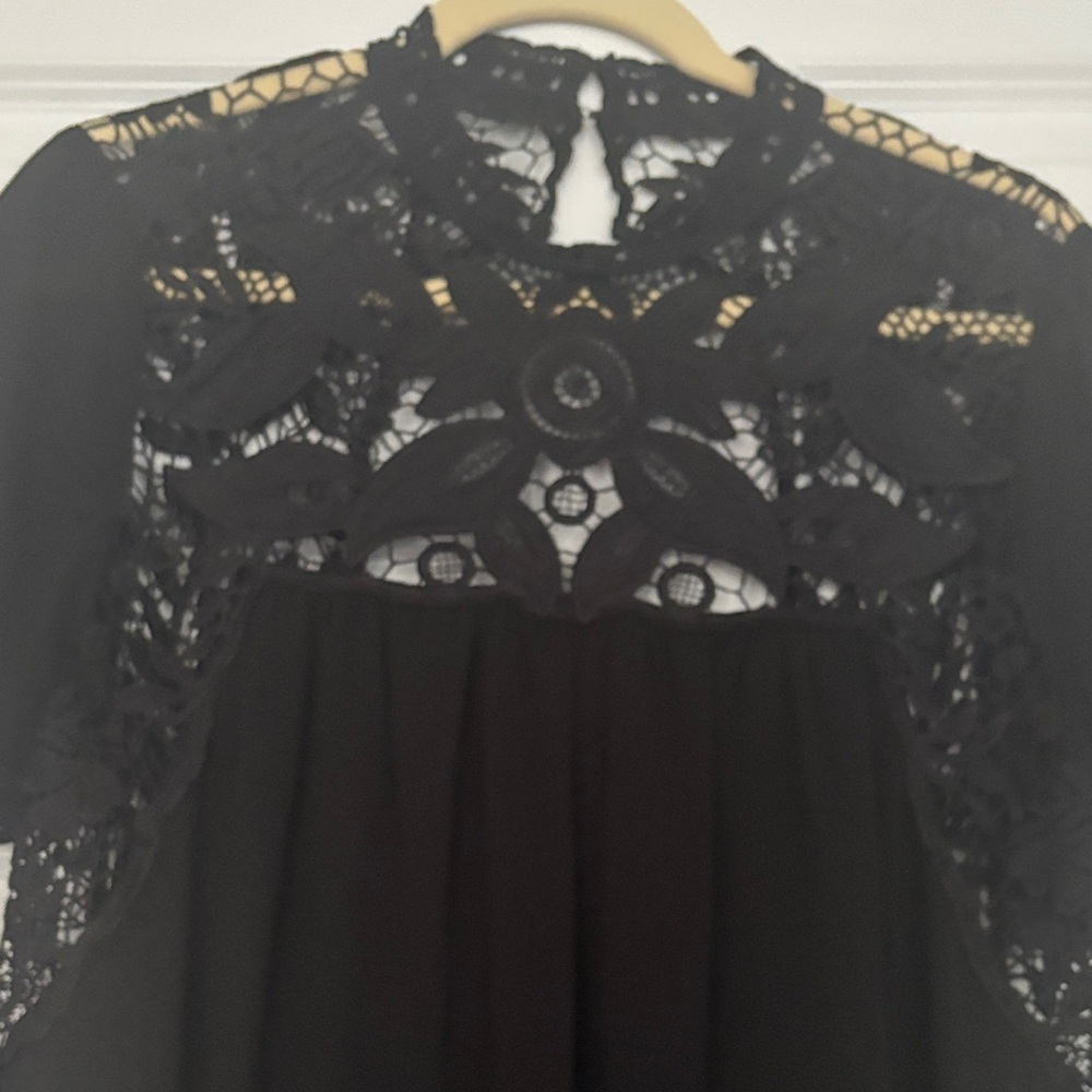 Entro Black Lace Mini Dress - Picture 2 of 7